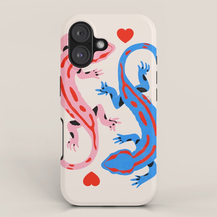 The lovers - salamanders iPhone Case Gallery Image 1