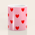 Red Heart Pattern Coffee Mug Gallery Image 4