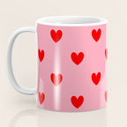 Red Heart Pattern Coffee Mug Gallery Image 3