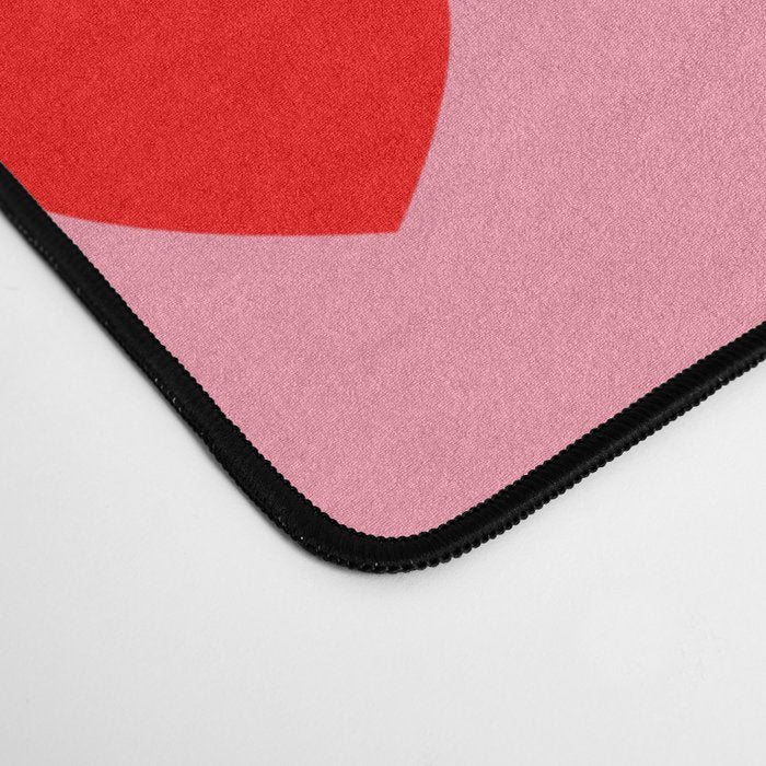 Red Heart Pattern Desk Mat Gallery Image 4