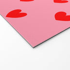 Red Heart Pattern Welcome Mat Gallery Image 2