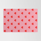 Red Heart Pattern Rug Gallery Image 2