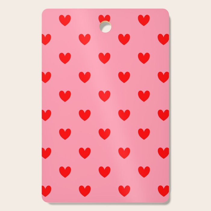 Red Heart Pattern Cutting Board Gallery Image 1