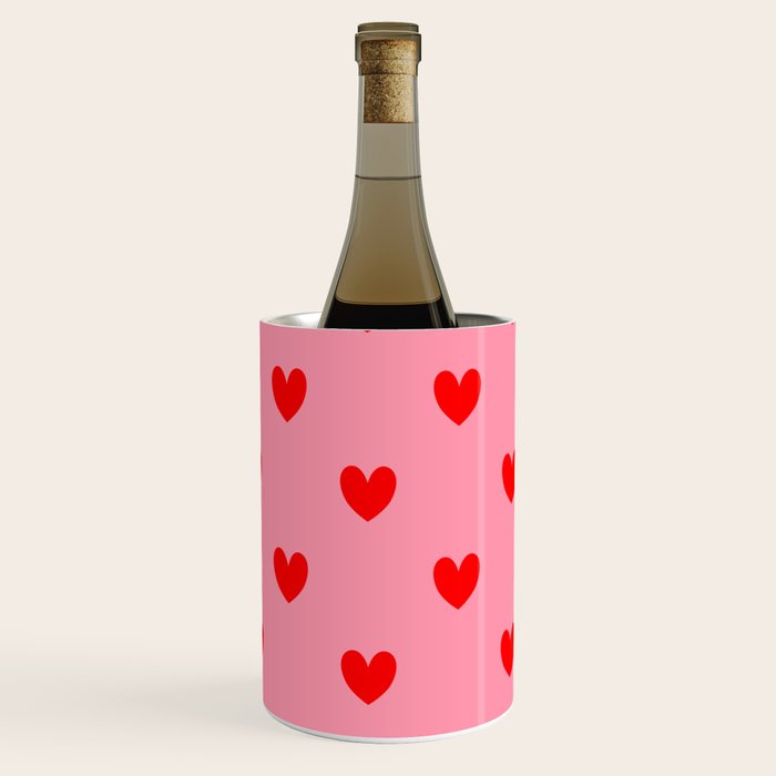 Red Heart Pattern Wine Chiller Gallery Image 3