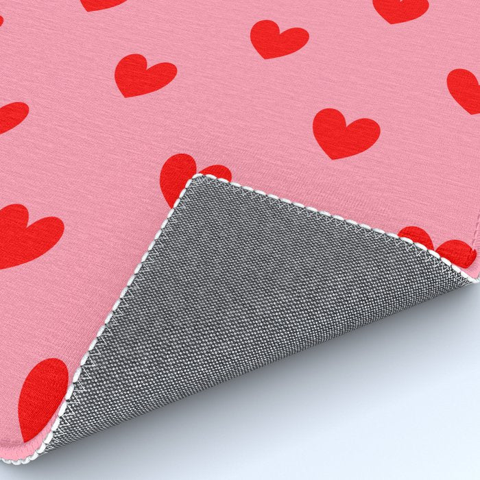 Red Heart Pattern Rug Gallery Image 4