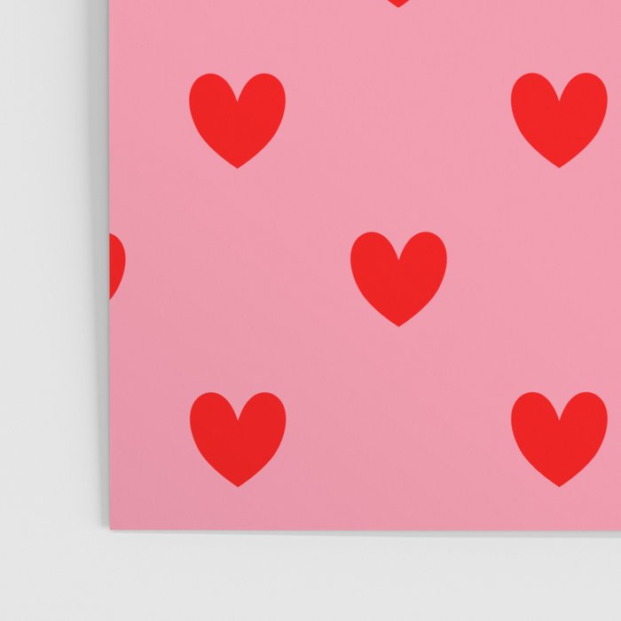 Red Heart Pattern Poster Gallery Image 3