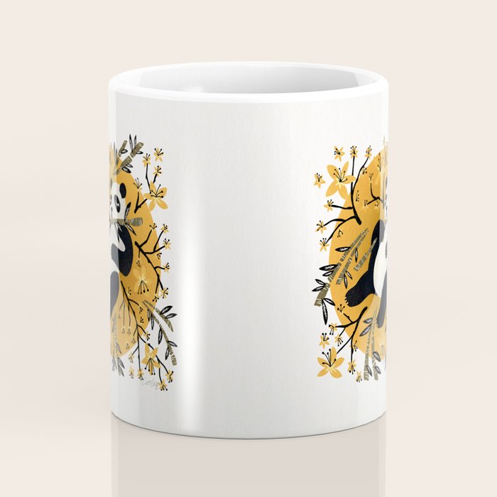 Panda Vibes - Marigold Palette Coffee Mug Gallery Image 4