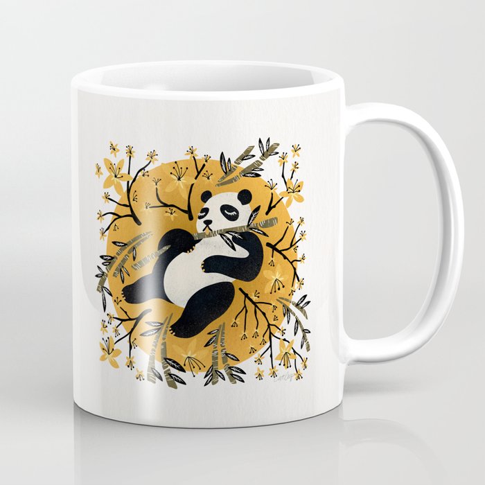 Panda Vibes - Marigold Palette Coffee Mug Gallery Image 1