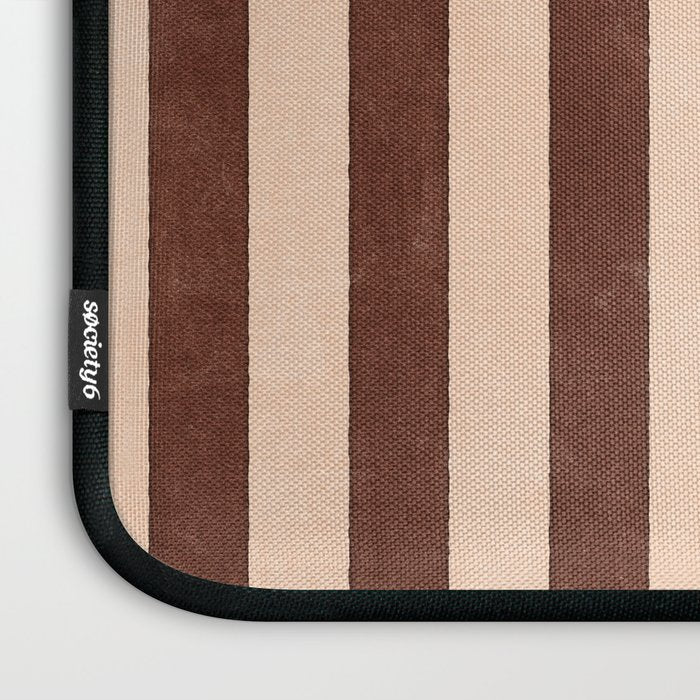STRIPES 001 M - Cacao Laptop Sleeve Gallery Image 3