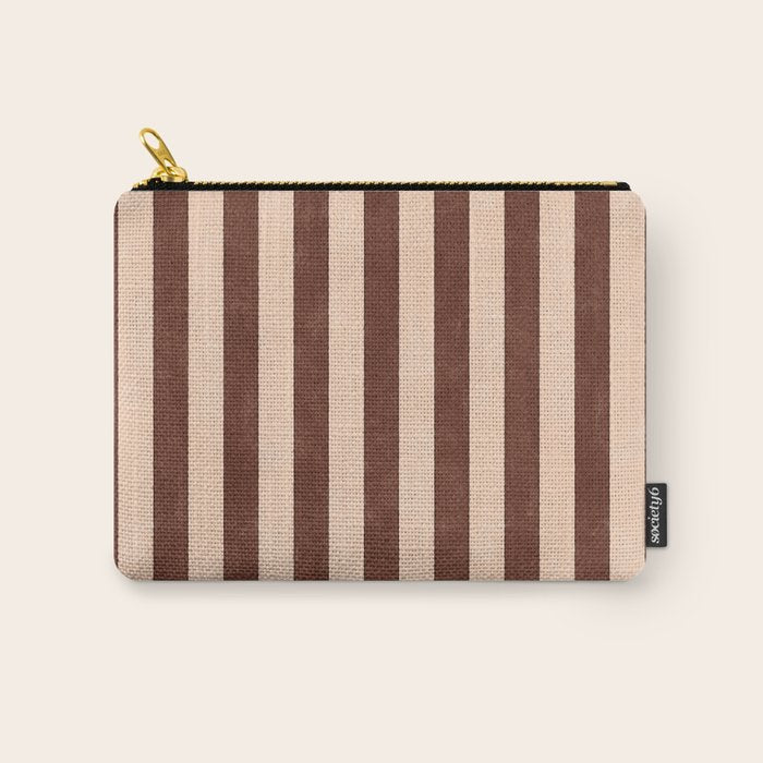 STRIPES 001 M - Cacao Carry All Pouch Gallery Image 1