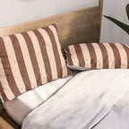 STRIPES 001 M - Cacao Pillow Sham Gallery Image 2