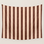 STRIPES 001 M - Cacao Wall Tapestry Gallery Image 4