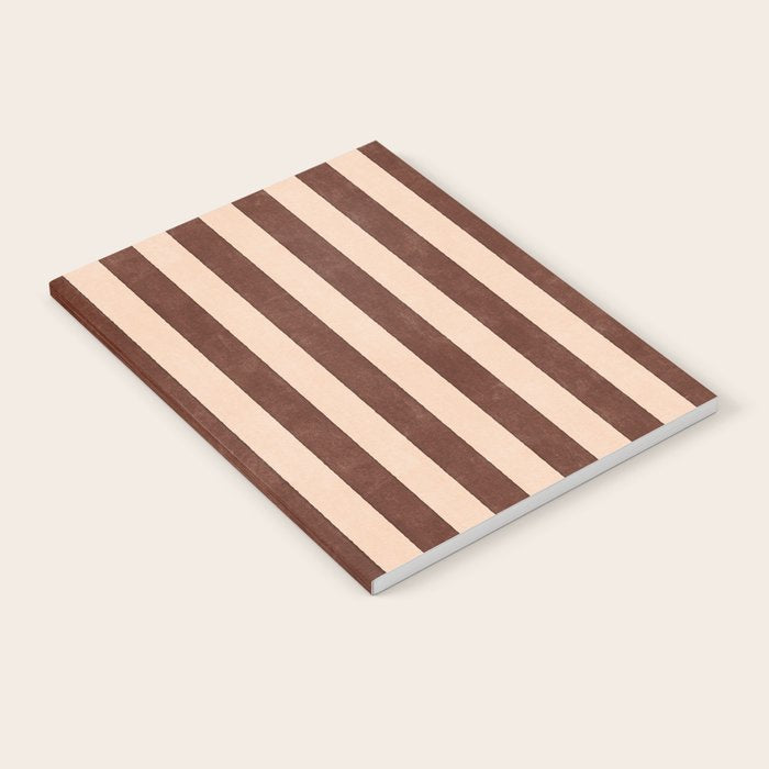 STRIPES 001 M - Cacao Notebook Gallery Image 2