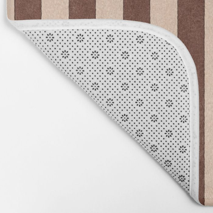 STRIPES 001 M - Cacao Bath Mat Gallery Image 2