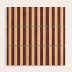 STRIPES 001 M - Cacao Wood Wall Art Gallery Image 1