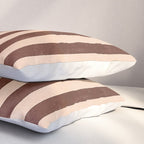 STRIPES 001 M - Cacao Pillow Sham Gallery Image 3