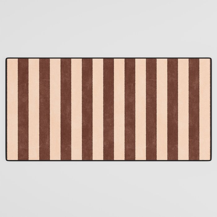 STRIPES 001 M - Cacao Desk Mat Gallery Image 3