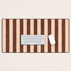 STRIPES 001 M - Cacao Desk Mat Gallery Image 1