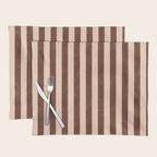 STRIPES 001 M - Cacao Placemat Gallery Image 1