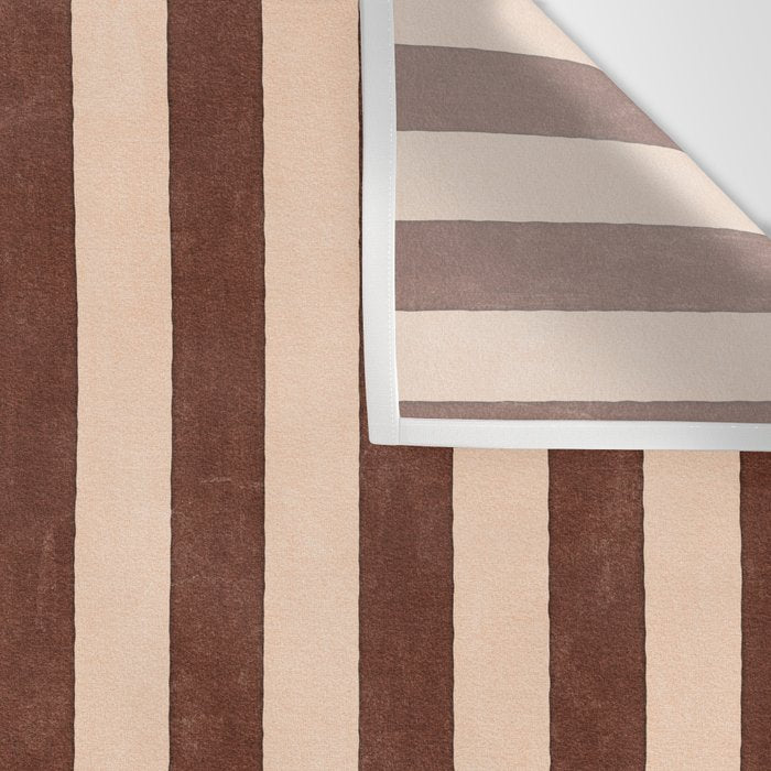 STRIPES 001 M - Cacao Wall Tapestry Gallery Image 3