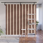 STRIPES 001 M - Cacao Wall Mural Gallery Image 1