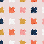 X Grid - Blush & Navy Palette Coffee Mug Gallery Image 2