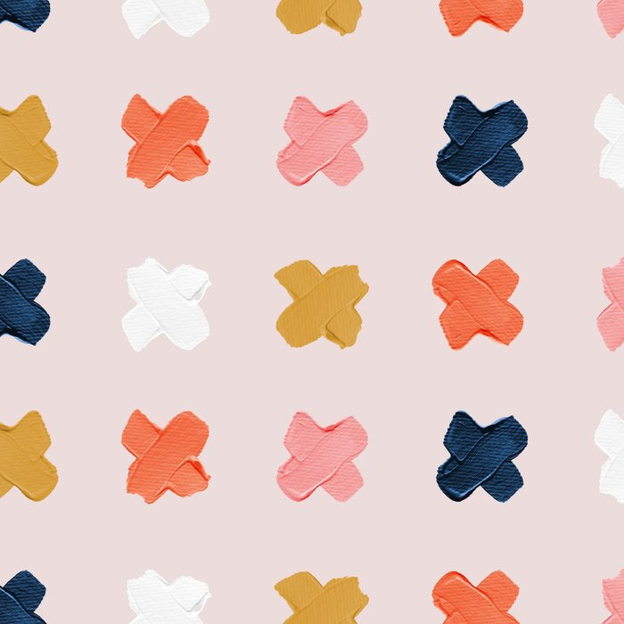 X Grid - Blush & Navy Palette Coffee Mug Gallery Image 2