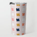 X Grid - Blush & Navy Palette Travel Mug Gallery Image 3