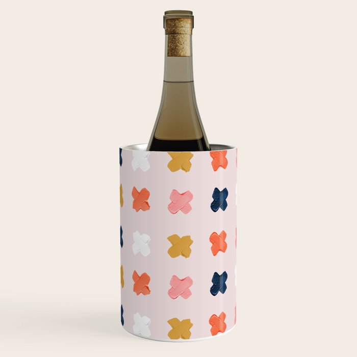 X Grid - Blush & Navy Palette Wine Chiller Gallery Image 1