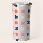 X Grid - Blush & Navy Palette Travel Mug Gallery Image 2