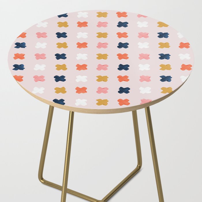 X Grid - Blush & Navy Palette Side Table Gallery Image 2