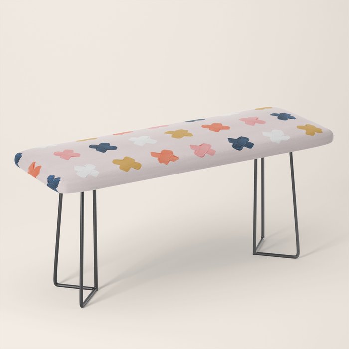 X Grid - Blush & Navy Palette Bench Gallery Image 1