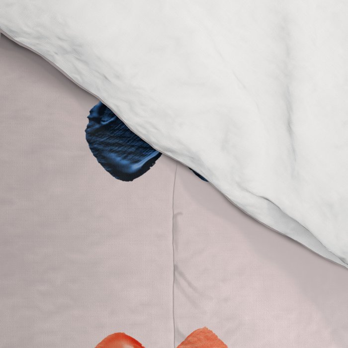 X Grid - Blush & Navy Palette Comforter Gallery Image 4