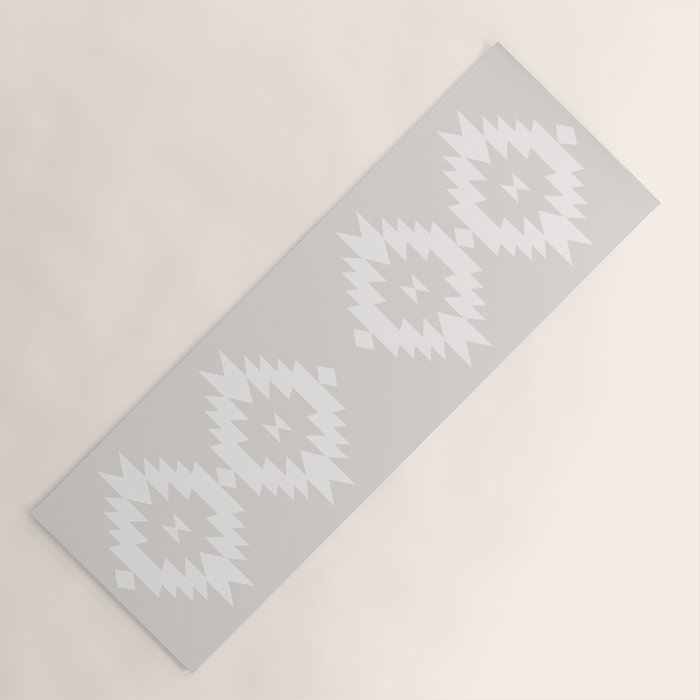 Southwestern Minimalism - Neutral Off White Yoga Mat Gallery Image 1