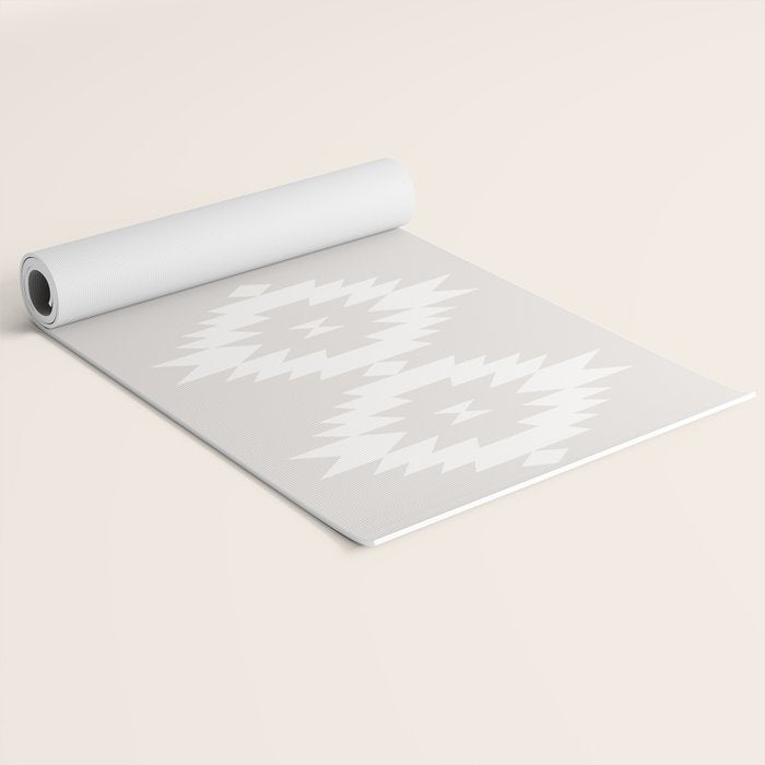 Southwestern Minimalism - Neutral Off White Yoga Mat Gallery Image 2