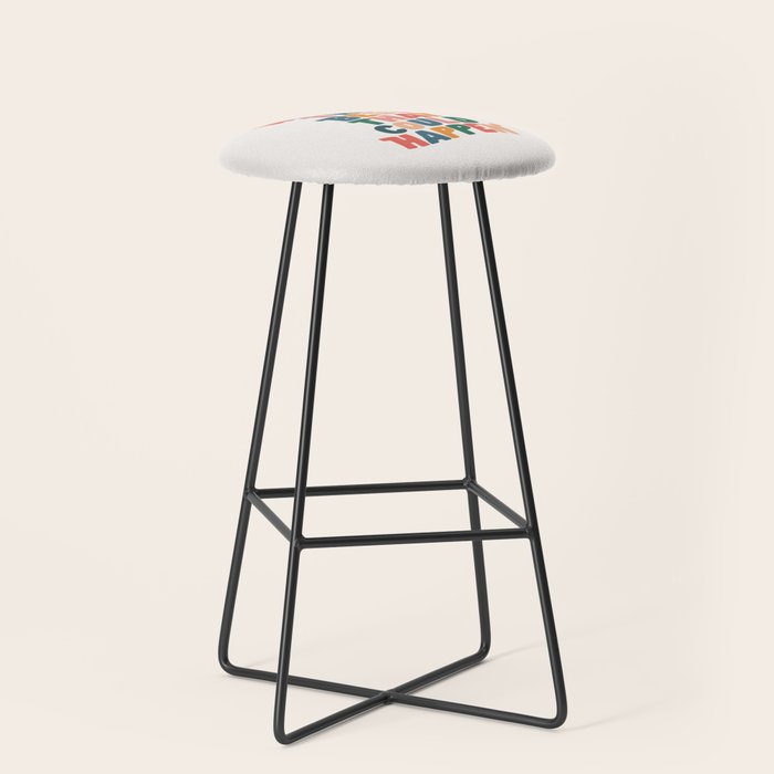 Whats The Best That Could Happen by The Motivated Type in Red Pink Green Orange and Blue Stool Gallery Image 1