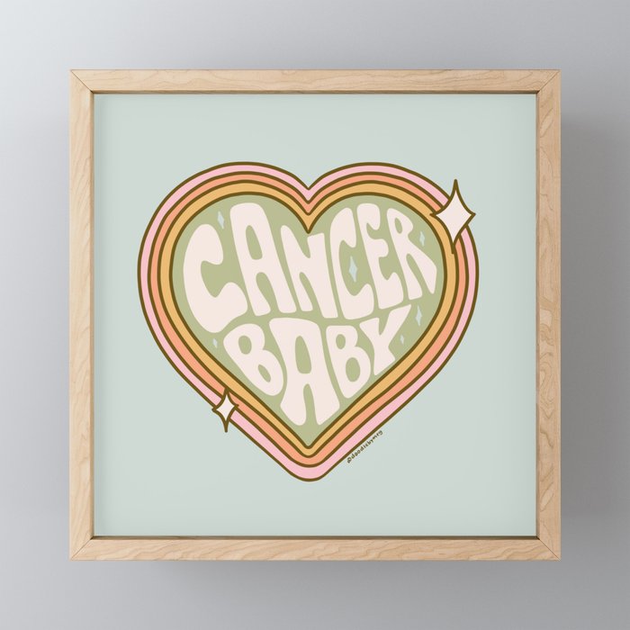Cancer Zodiac Baby Mini Art Print Gallery Image 1
