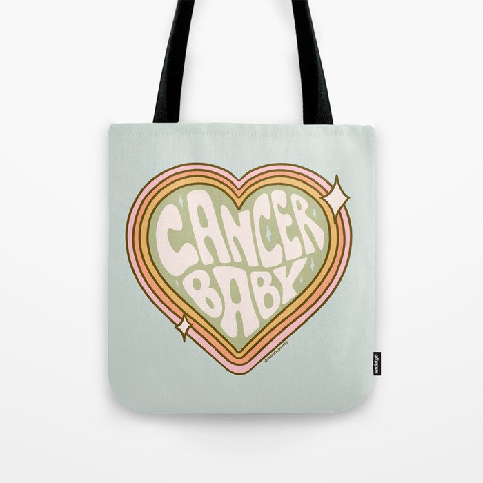 Cancer Zodiac Baby Tote Bag Gallery Image 1