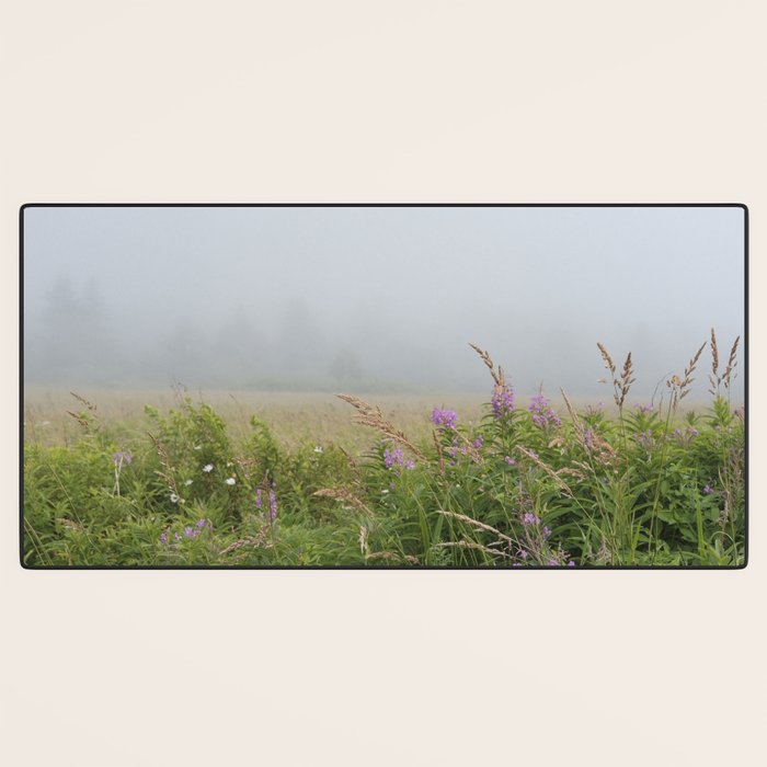 sea fog and wildflowers Desk Mat Gallery Image 3