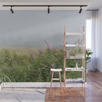 sea fog and wildflowers Wall Mural Gallery Image 1