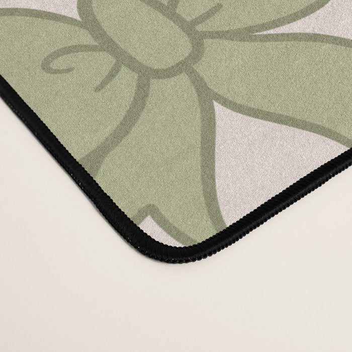 Green Bow Checkered Print Desk Mat Gallery Image 4