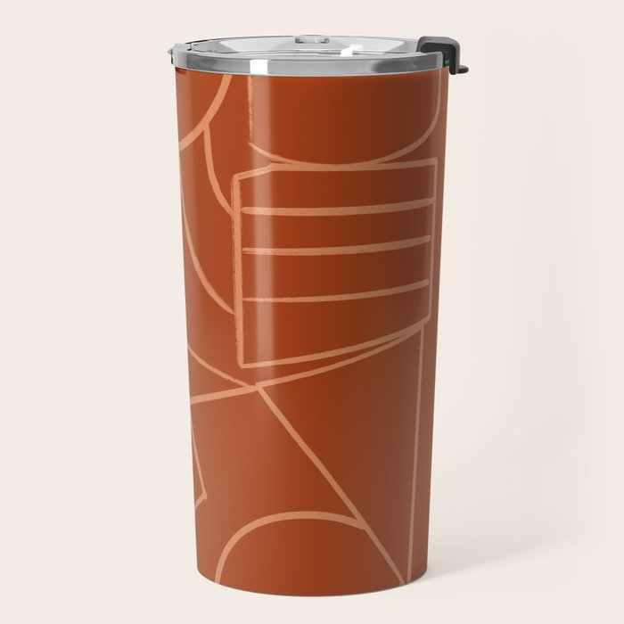 Abstract Line Shapes Travel Mug Gallery Image 2