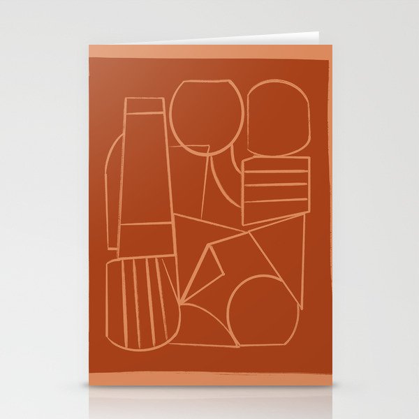 Abstract Line Shapes Stationery Card Gallery Image 2