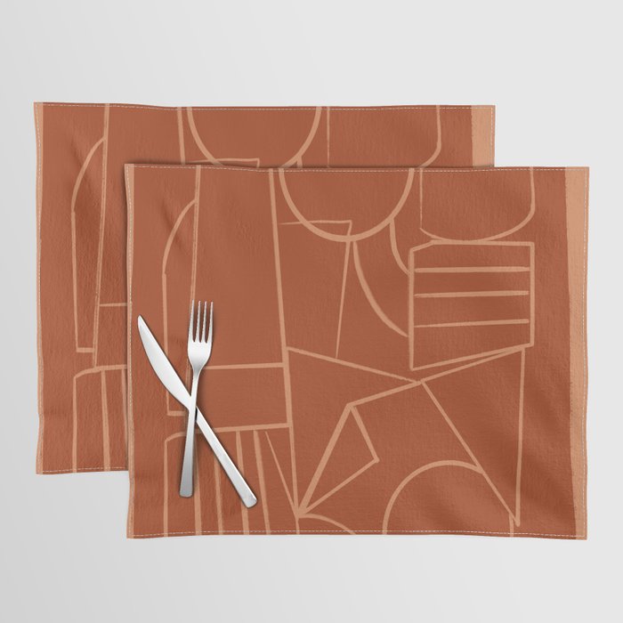 Abstract Line Shapes Placemat Gallery Image 1