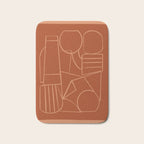 Abstract Line Shapes Bath Mat Gallery Image 1