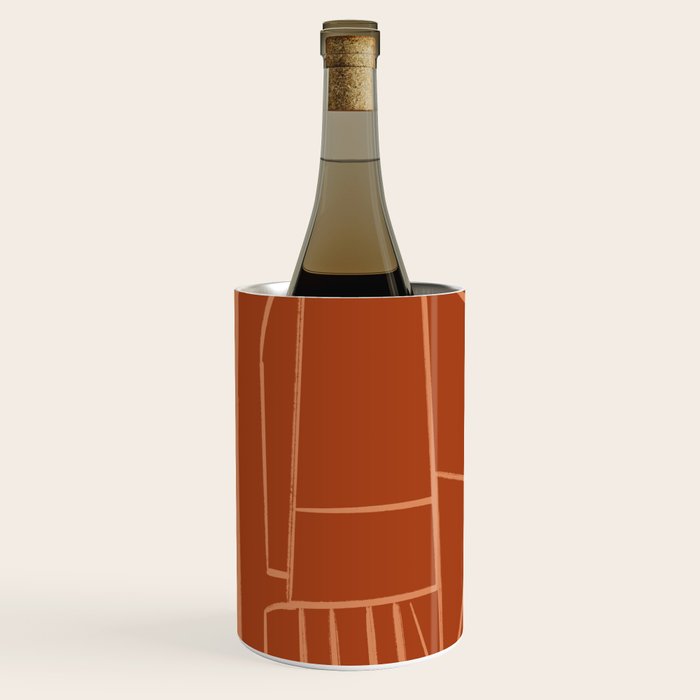 Abstract Line Shapes Wine Chiller Gallery Image 2