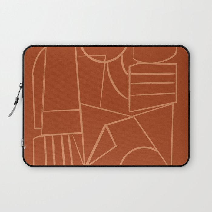 Abstract Line Shapes Laptop Sleeve Gallery Image 1