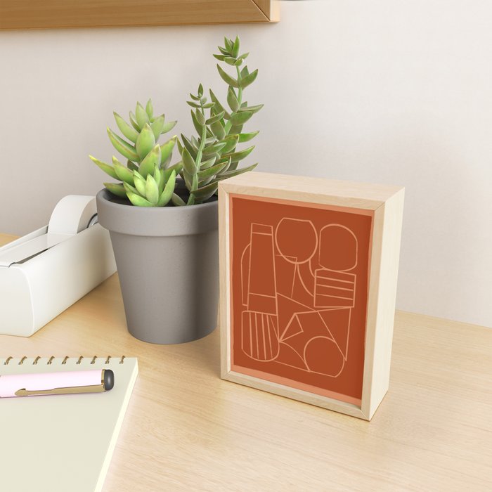 Abstract Line Shapes Mini Art Print Gallery Image 2