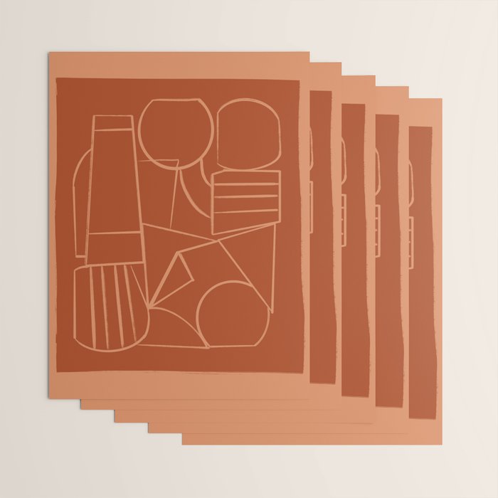 Abstract Line Shapes Wrapping Paper Gallery Image 3