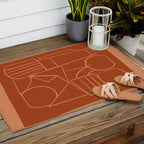 Abstract Line Shapes Outdoor Rug Gallery Image 2